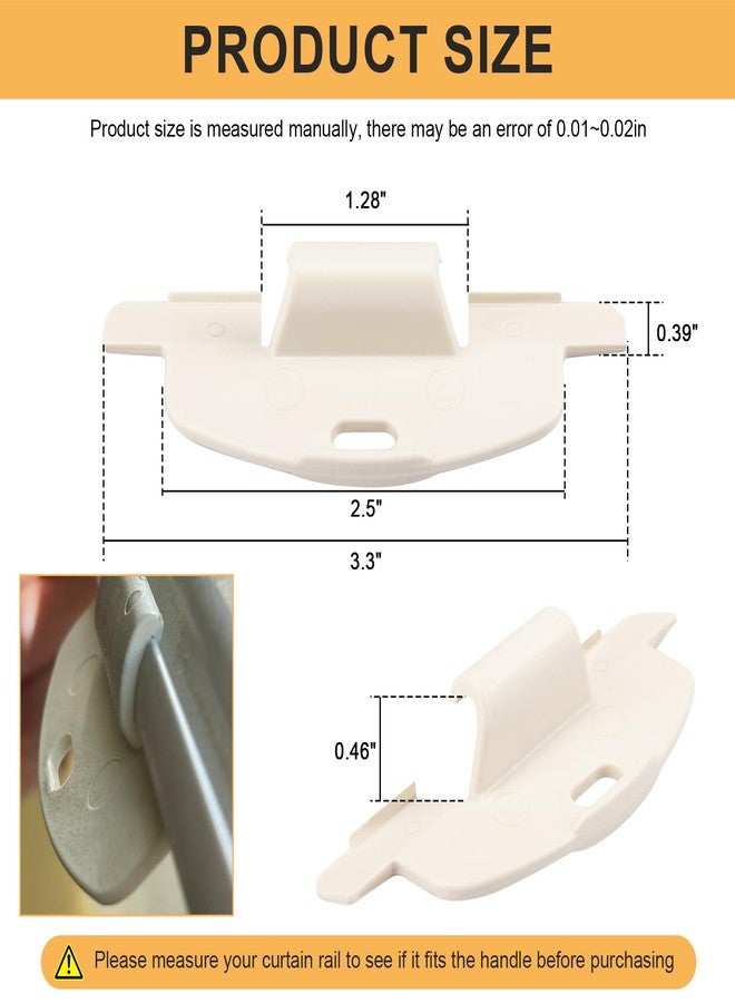 Giokyi 3 Pack 3/4" LiteRise Cordless Shades Handles Fits Alta/Hunter Douglas LiteRise Duette and Applause Cordless Honeycomb Shades #7300181320 Blind Parts - Image 2